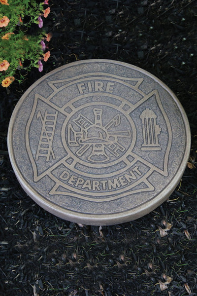 Fire Department Memorial Stepping Stone honoring Firemen